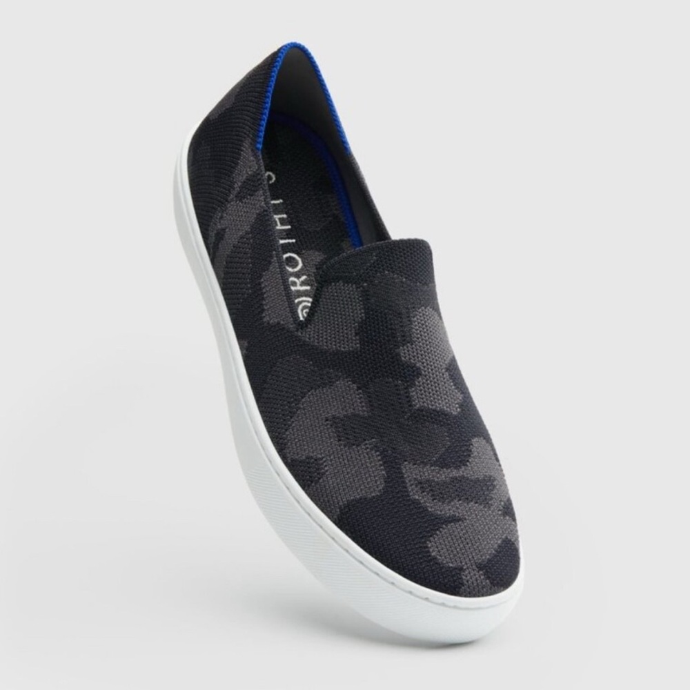 Rothy's Grey Camo The Original Slip On Sneaker 10